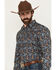 Image #2 - Cody James Men's Rodeo Ritz Paisley Print Long Sleeve Snap Western Shirt, Navy, hi-res