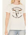 Image #3 - Paramount Network's Yellowstone Women's Dutton Ranch Short Sleeve Graphic Tee, Ivory, hi-res
