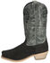 Image #3 - Smoky Mountain Men's Santa Fe Performance Western Boots - Square Toe, Black, hi-res