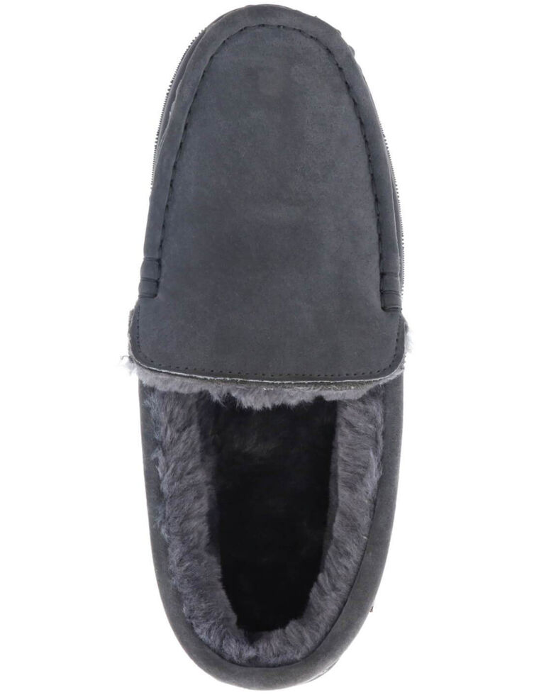Lamo Footwear Men's Harrison Slippers - Moc Toe, Charcoal, hi-res