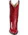 Old West Girls' Red Leather Cowgirl Boots, Red, hi-res