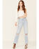 Rolla's Women's Sunbleach Originals Straight Leg Jeans, Blue, hi-res