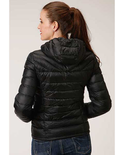 Image #2 - Roper Women's Quilted Puffer Jacket, Black, hi-res