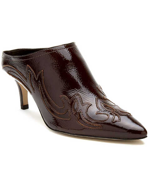 Image #1 - Matisse Women's Marcell Western Mules - Pointed Toe, Chocolate, hi-res