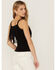 Image #1 - Idyllwind Women's Levy Lane Fringe Rib Tank, Black, hi-res