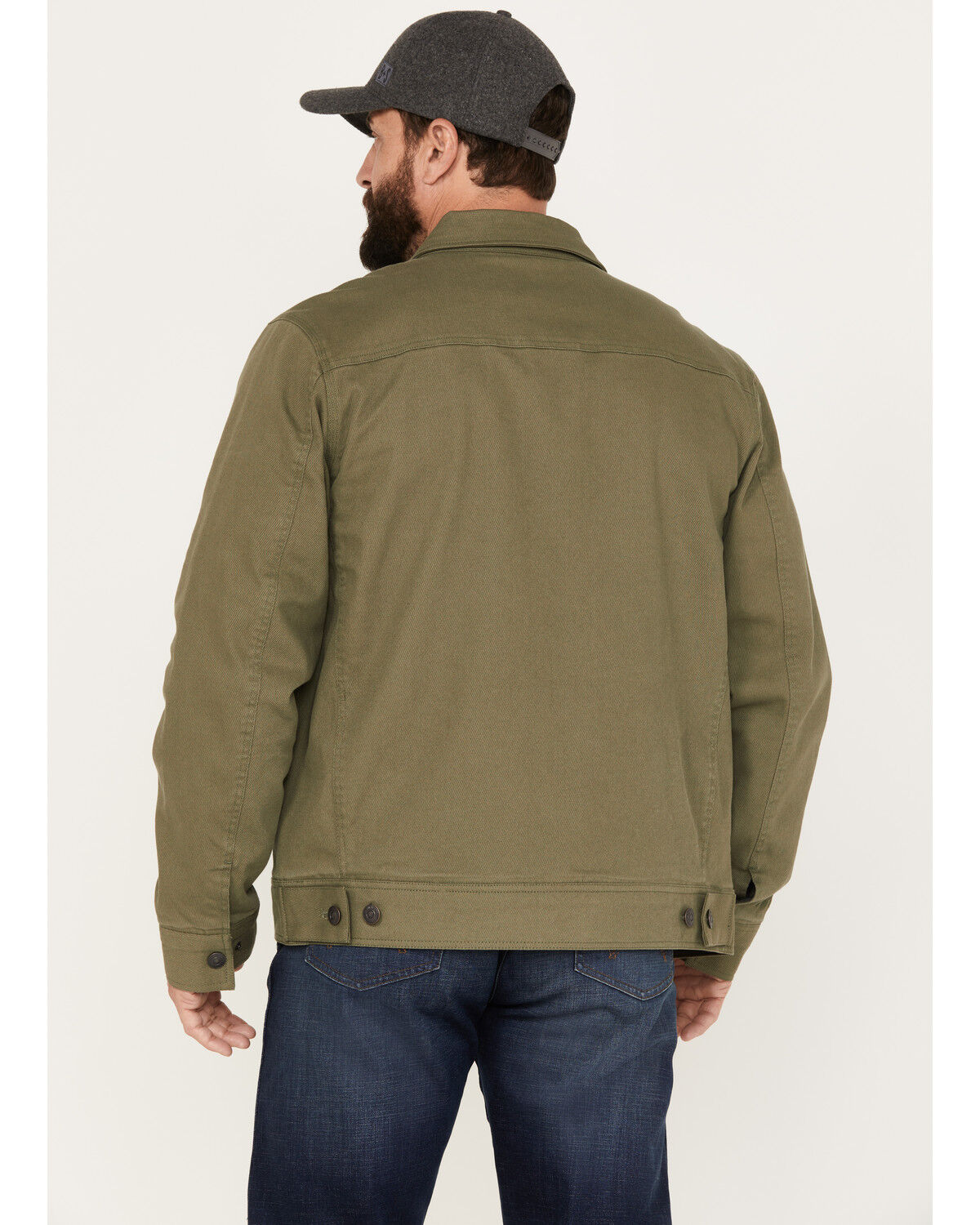 Image #4 - Brothers and Sons Men's Calvary Trucker Western Jacket, Sage, hi-res