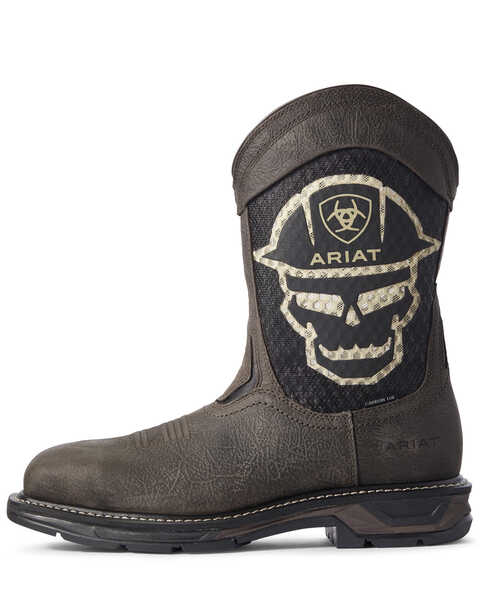 Image #2 - Ariat Men's Bold WorkHog® VentTEK Western Work Boots - Composite Toe, Brown, hi-res