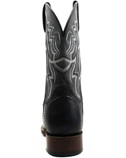 Dan Post Men's Water Snake Exotic Western Boots - Broad Square Toe, Black, hi-res