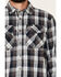 Image #3 - ATG by Wrangler Men's All Terrain Cabernet Plaid Long Sleeve Western Flannel Shirt, Red, hi-res