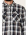 ATG™ by Wrangler Men's All Terrain Cabernet Plaid Long Sleeve Western Flannel Shirt , Red, hi-res