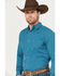 Image #2 - Ariat Men's Pro Series Kyzer Fitted Long Sleeve Button Down Shirt, Blue, hi-res