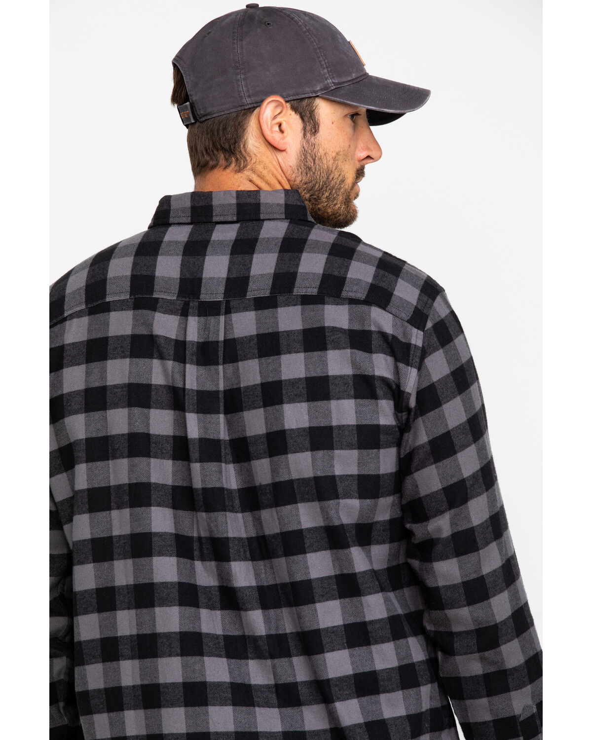 Image #5 - Dickies Men's Flex Stretch Flannel Long Sleeve Work Shirt, Slate, hi-res