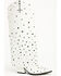 Image #2 - Azalea Wang Women's Madlock Tall Western Boots - Snip Toe, White, hi-res