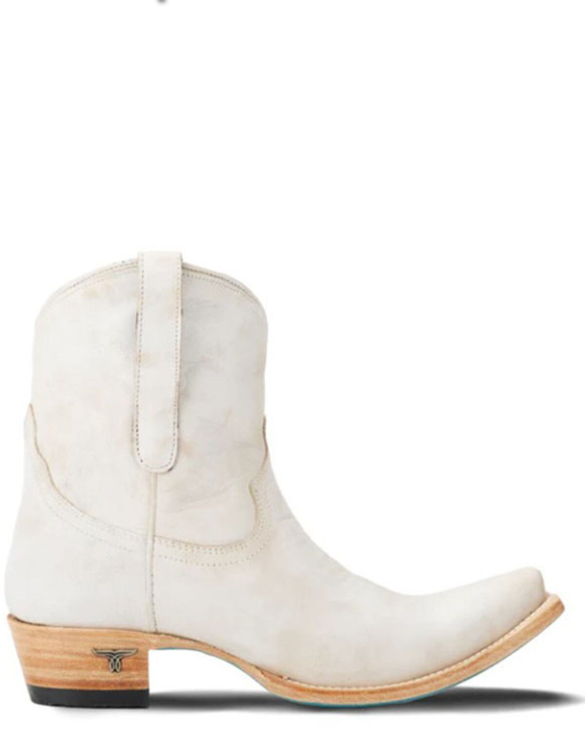 Image #2 - Lane Women's Emma Jane Western Booties - Snip Toe, Ivory, hi-res