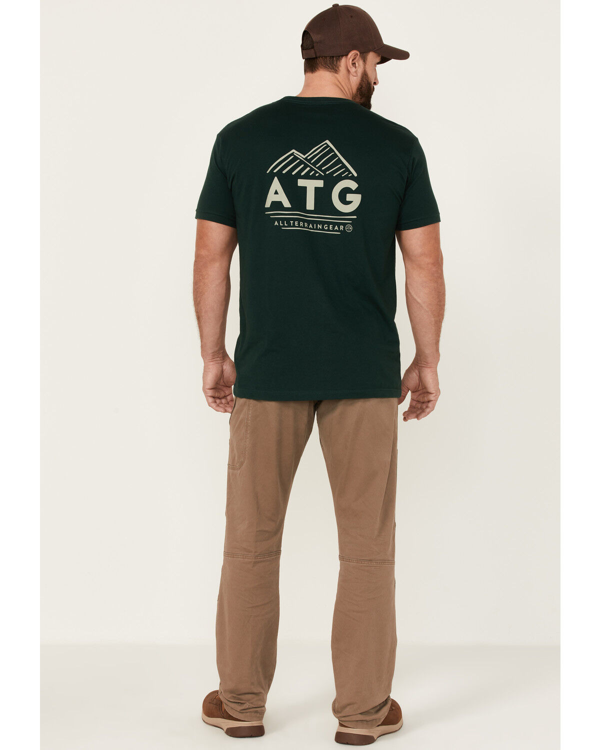 Image #3 - ATG by Wrangler Men's Morel Utility Asymmetric Cargo Pants, Brown, hi-res
