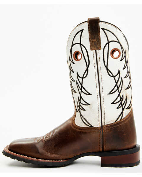 Image #3 - Laredo Men's Ripley Western Performance Boots - Broad Square Toe, Brown, hi-res