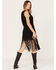 Image #5 - Wonderwest Women's Fringe Hem Mini Dress, Black, hi-res