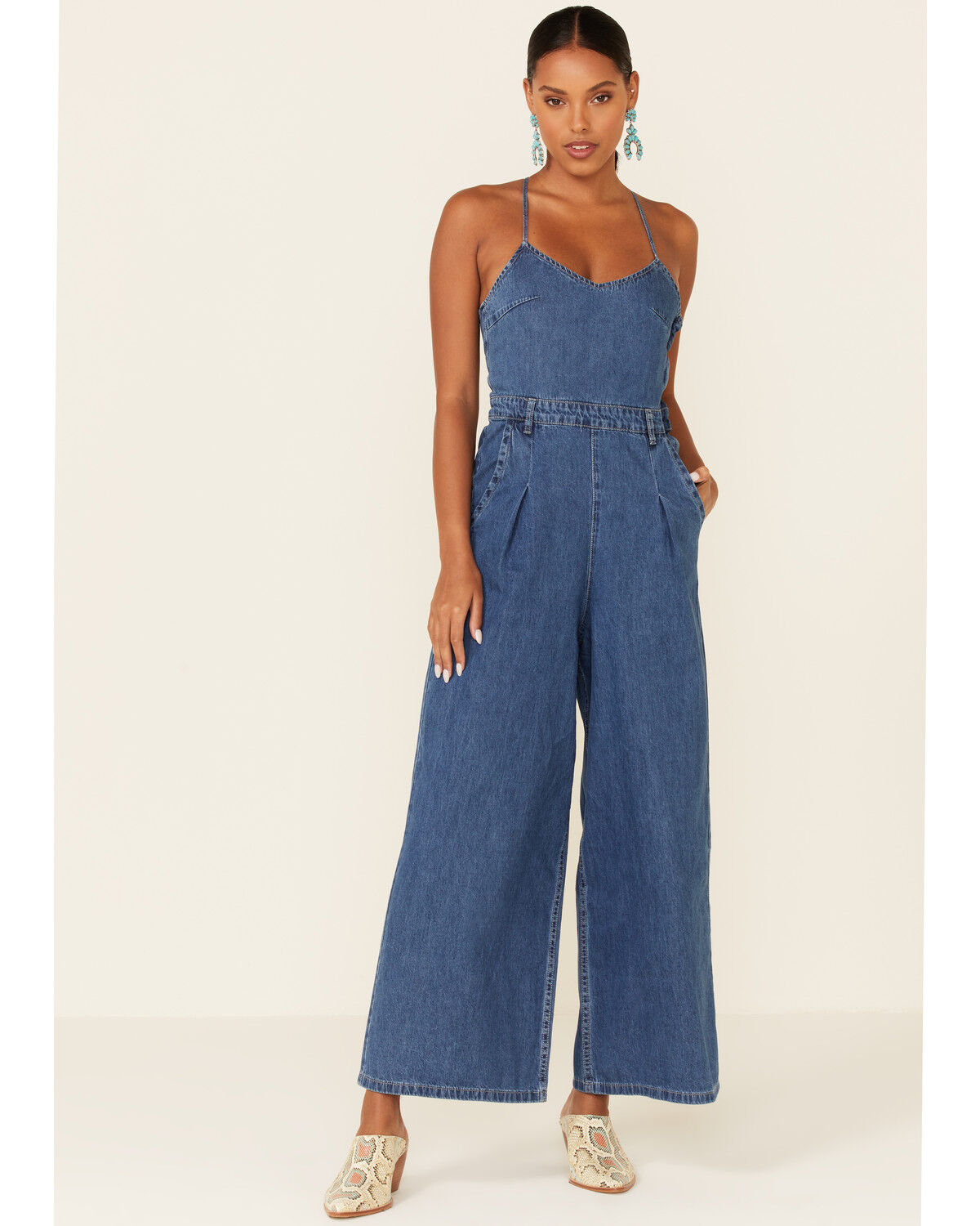 Molly bracken denim jumpsuit clearance
