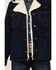 Image #3 - Wrangler Women's Dark Wash Sherpa Lined Denim Jacket, Blue, hi-res