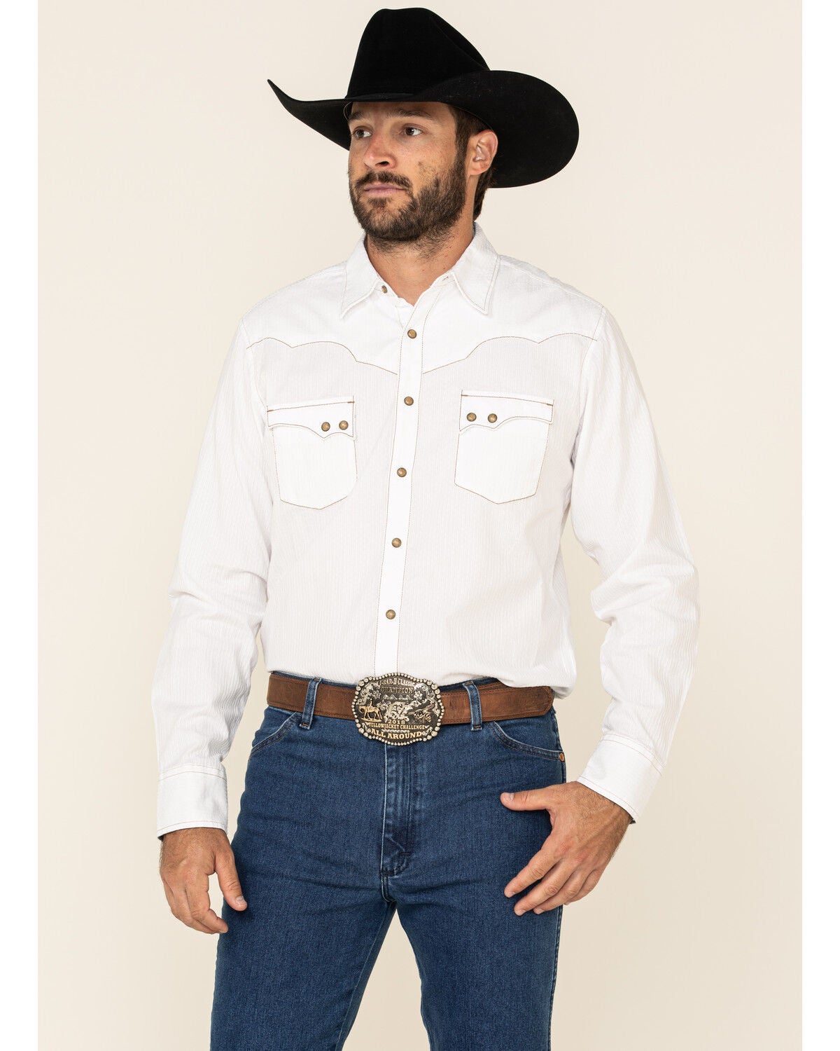 Image #2 - Wrangler Men's Active Flex Stonewash Slim Cowboy Cut Jeans, , hi-res