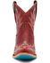 Image #4 - Lane Women's Lexington Western Booties - Snip Toe, Red, hi-res