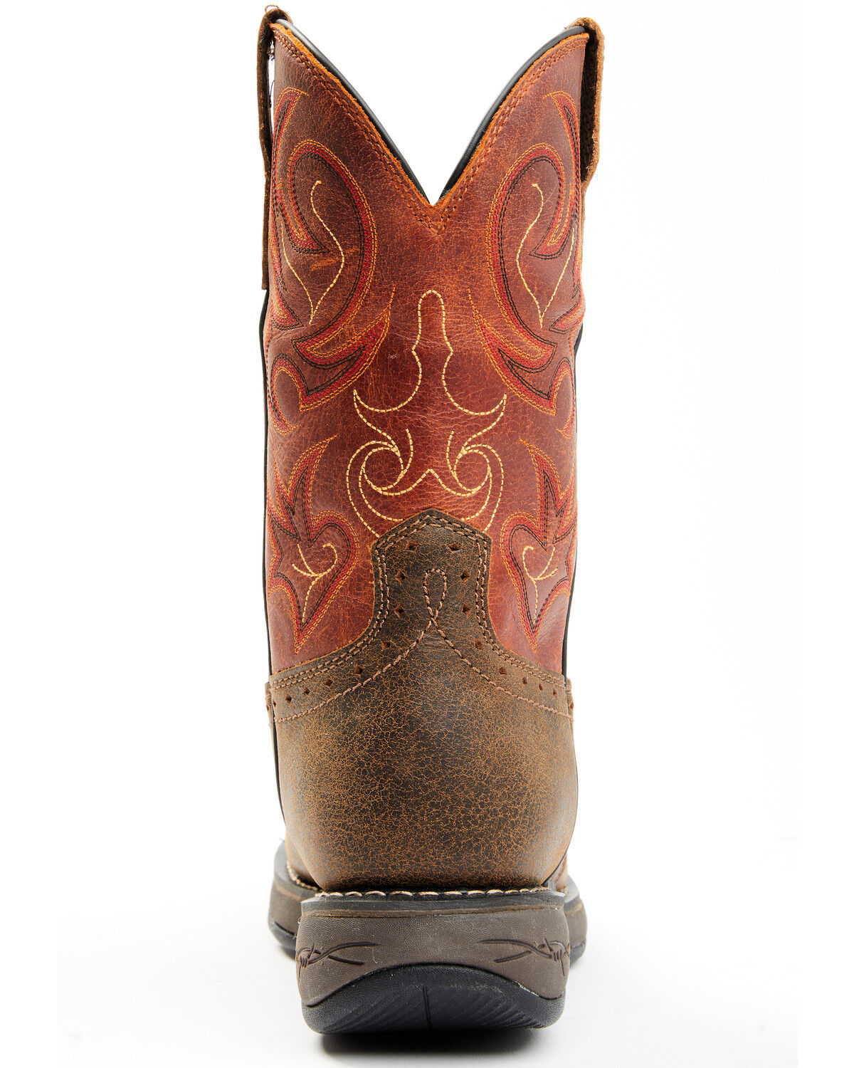 Image #5 - Cody James Men's Nano Lite Waterproof Western Work Boots - Composite Toe, Orange, hi-res