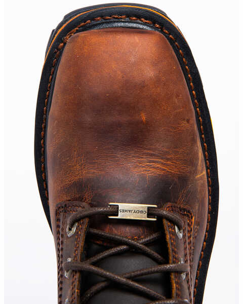 Image #6 - Cody James Men's 8" Decimator Work Boots - Nano Composite Toe, Brown, hi-res