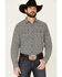Image #1 - Cody James Men's Alyssum Floral Print Long Sleeve Snap Western Shirt, Black, hi-res