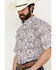 Image #2 - Ariat Men's Whitaker Paisley Short Sleeve Button-Down Western Shirt - Big , White, hi-res