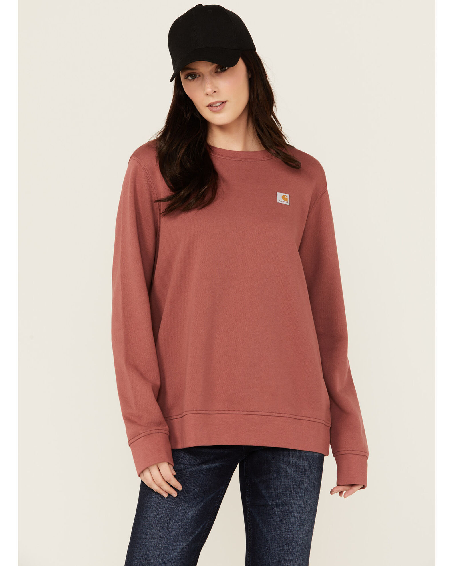 Carhartt women's midweight crewneck sweatshirt cheap