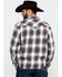 Image #2 - Resistol Men's Brazos Ombre Large Plaid Long Sleeve Western Shirt , Lt Brown, hi-res