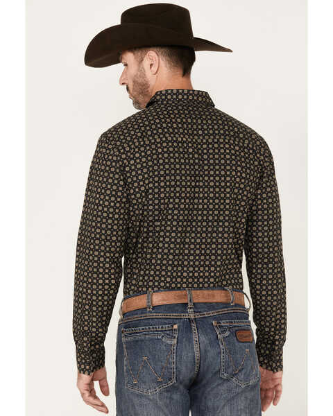 Image #4 - Gibson Men's Valley View Geo Print Long Sleeve Button Down Western Shirt, , hi-res