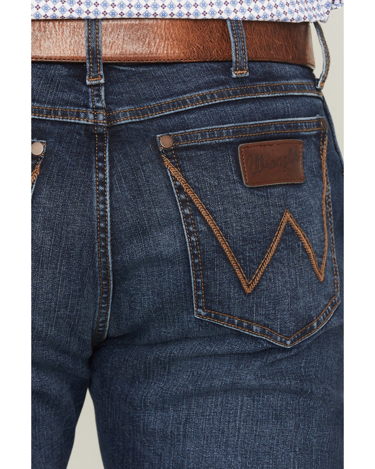 Image #4 - Wrangler Retro Men's 88MWZ Stanton Medium Wash Slim Straight Stretch Denim Jeans, Medium Wash, hi-res