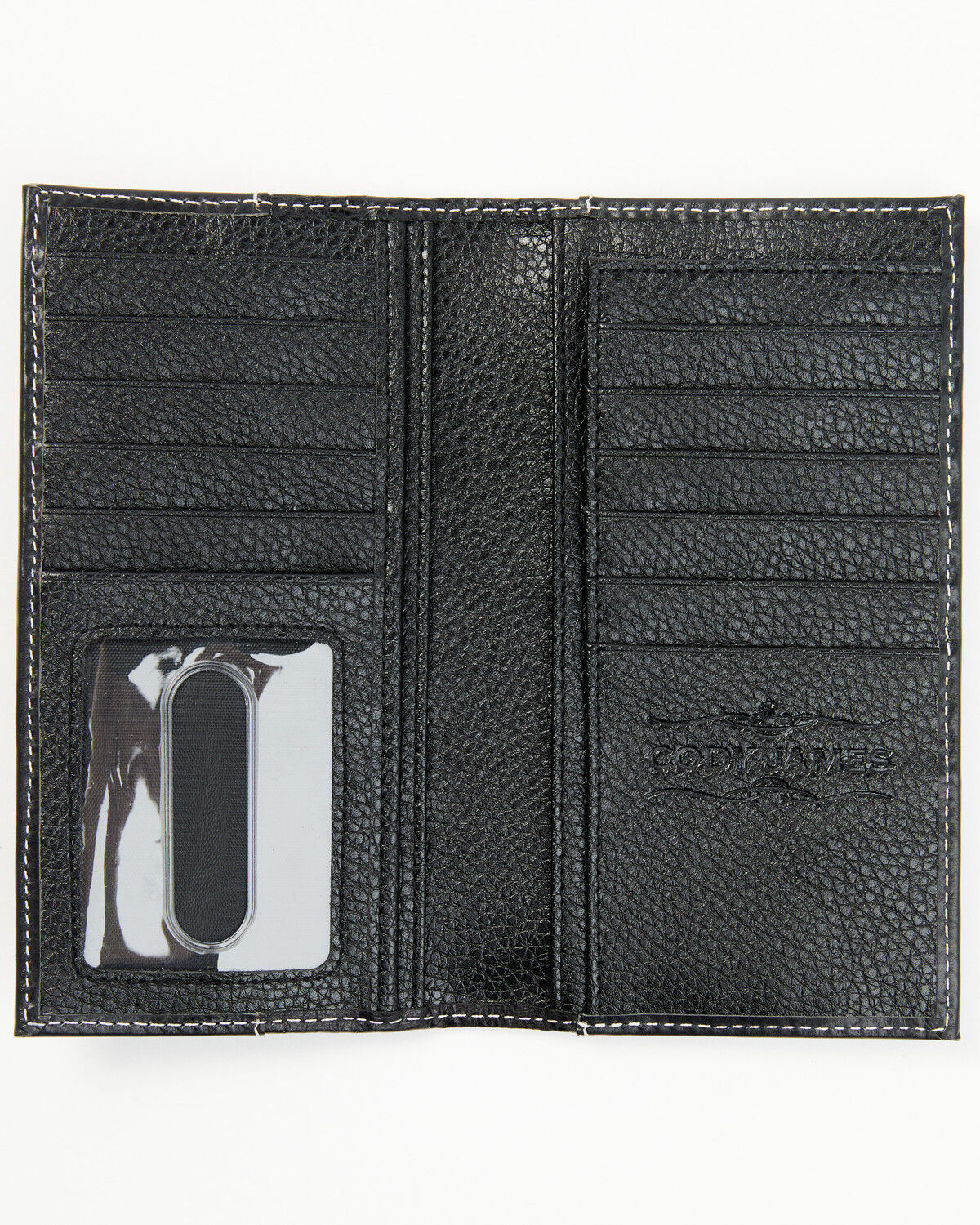 Image #2 - Cody James Men's Stitched Rodeo Wallet, Black, hi-res