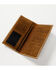 Cody James Men's Longhorn Rodeo Leather Wallet, Brown, hi-res
