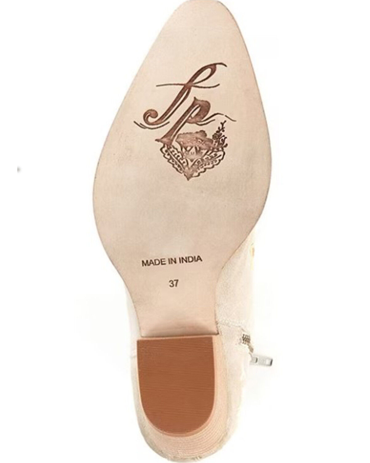 Image #5 - Free People Women's Bowers Embroidered Western Boots - Round Toe, Stone, hi-res