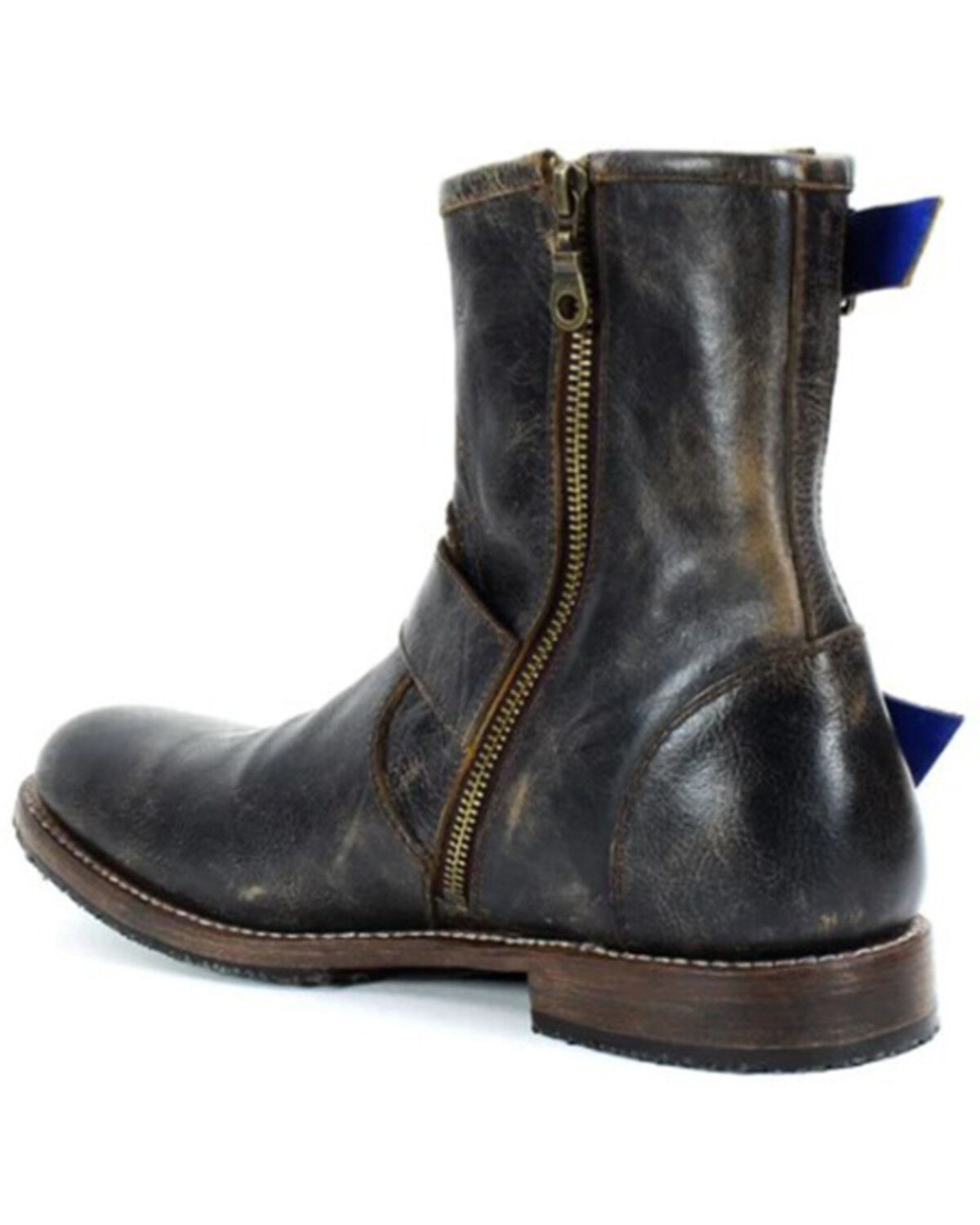 Image #3 - Bed Stu Men's Fellow Double Buckle Boot - Round Toe, Black, hi-res