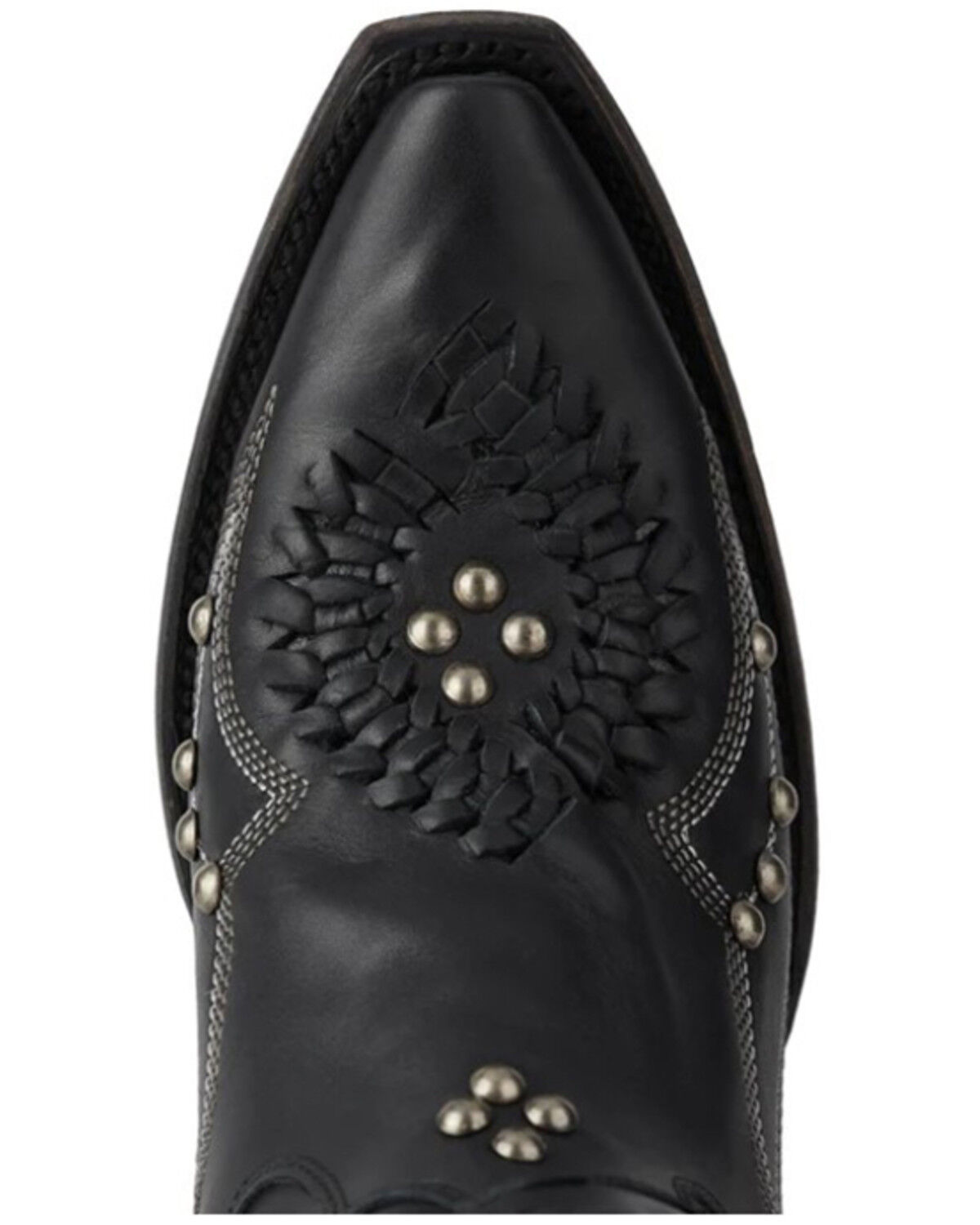Image #6 - Lane Women's Cossette Western Booties - Snip Toe, Jet Black, hi-res
