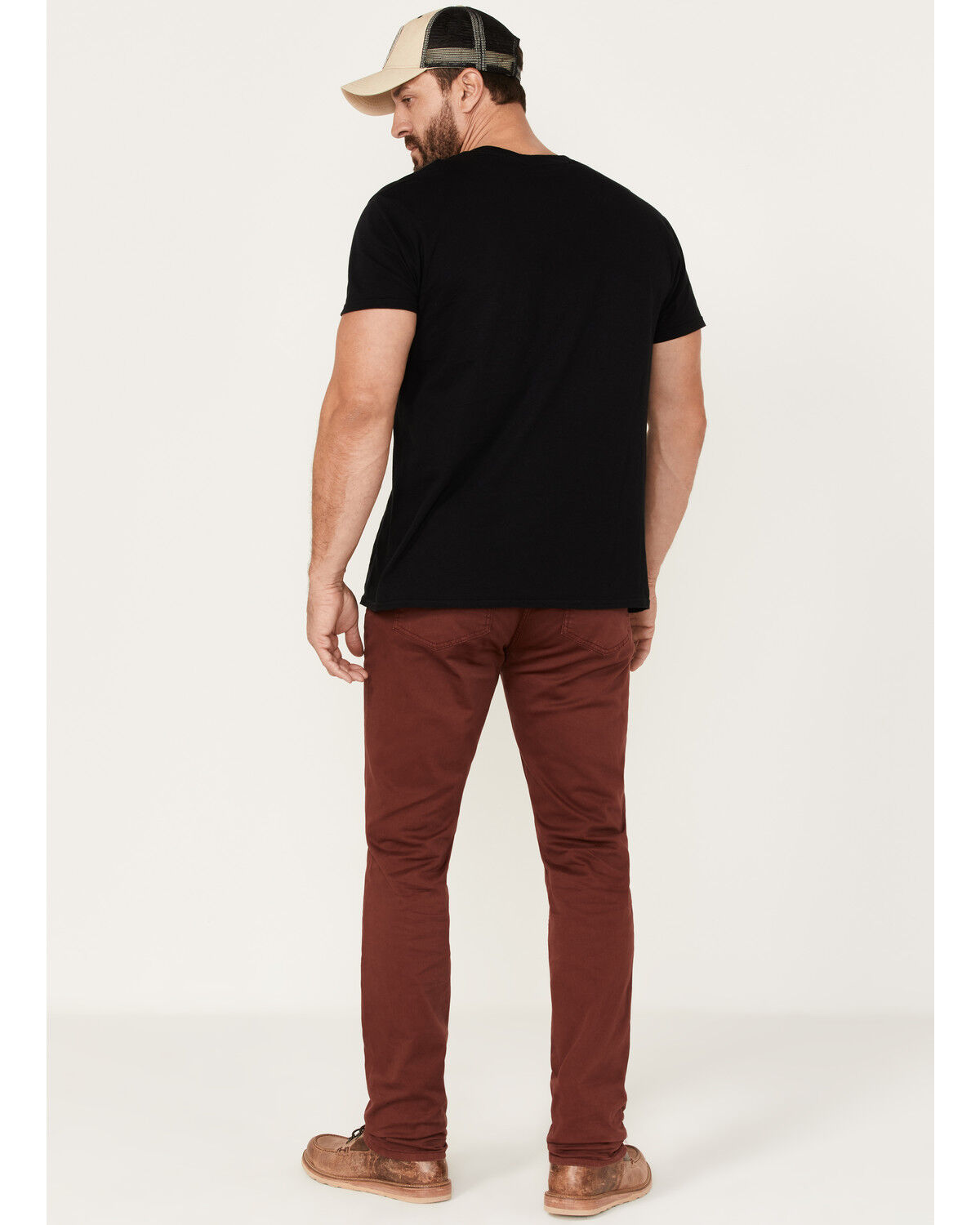 Image #3 - Brothers and Sons Men's Port Wash Stretch Slim Straight Jeans, Wine, hi-res