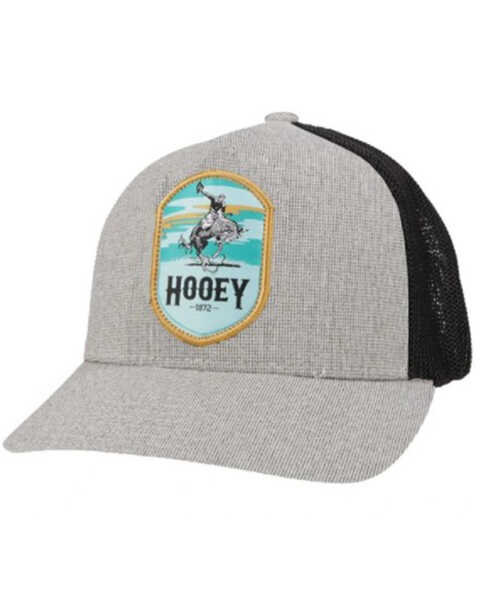 Hooey Men's Cheyenne Trucker Cap , Grey, hi-res