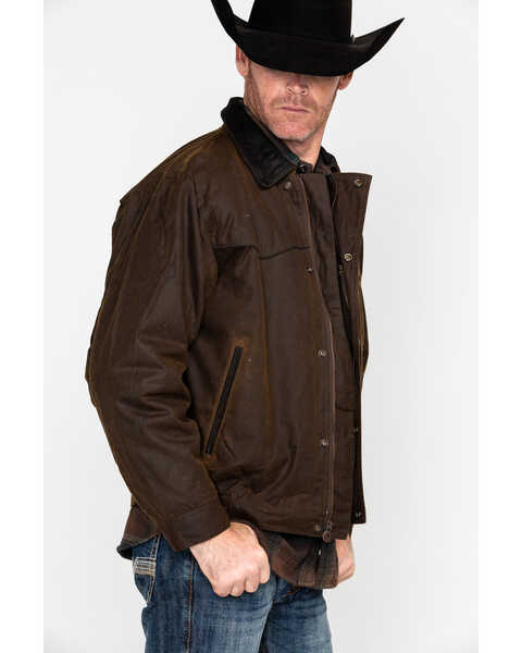 Image #4 - Outback Trading Co Men's Oilskin Jacket, Bronze, hi-res