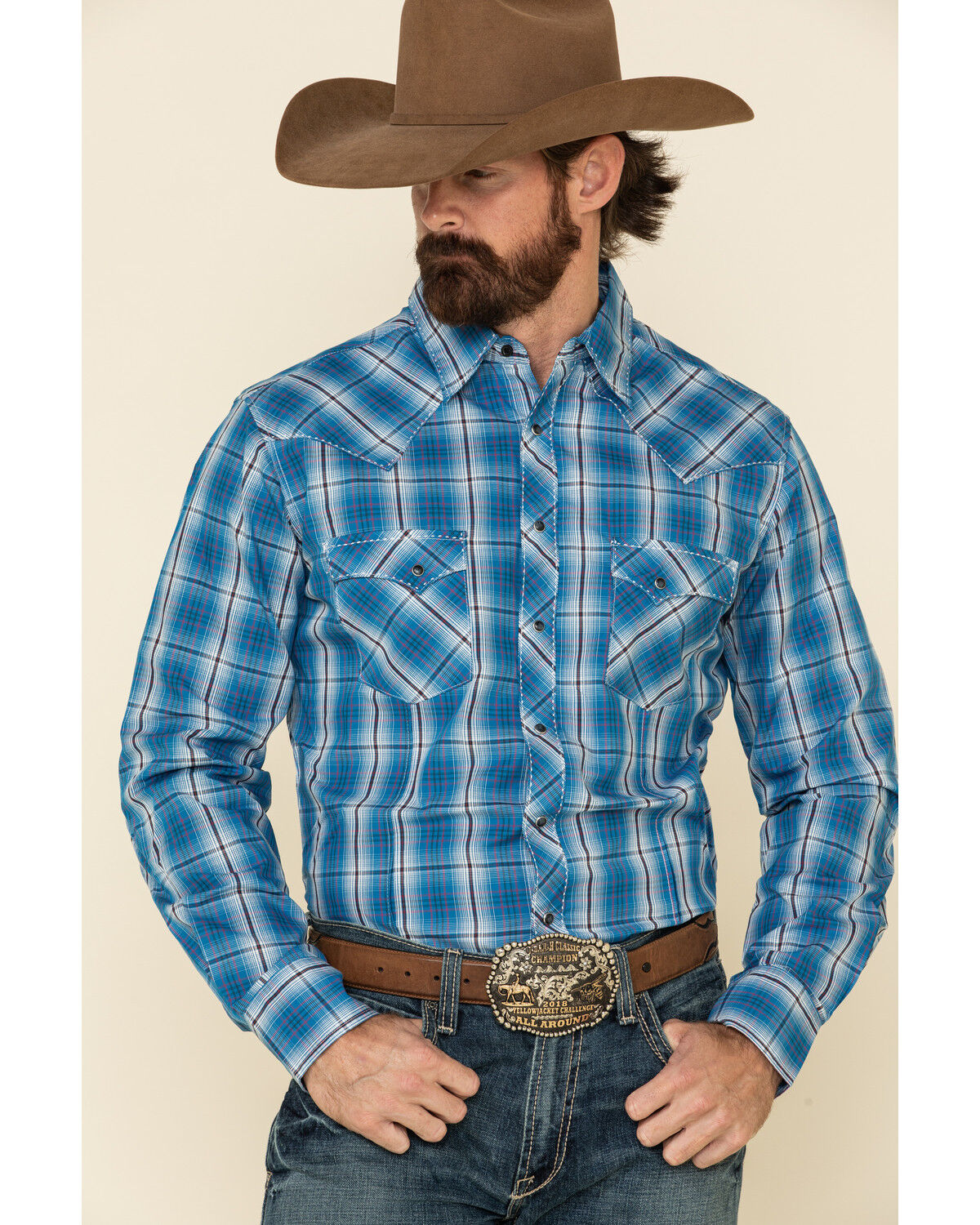 mens long sleeve western shirts with snaps