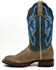 Image #3 - Dan Post Women's Performance Western Boots - Broad Square Toe, Sand, hi-res