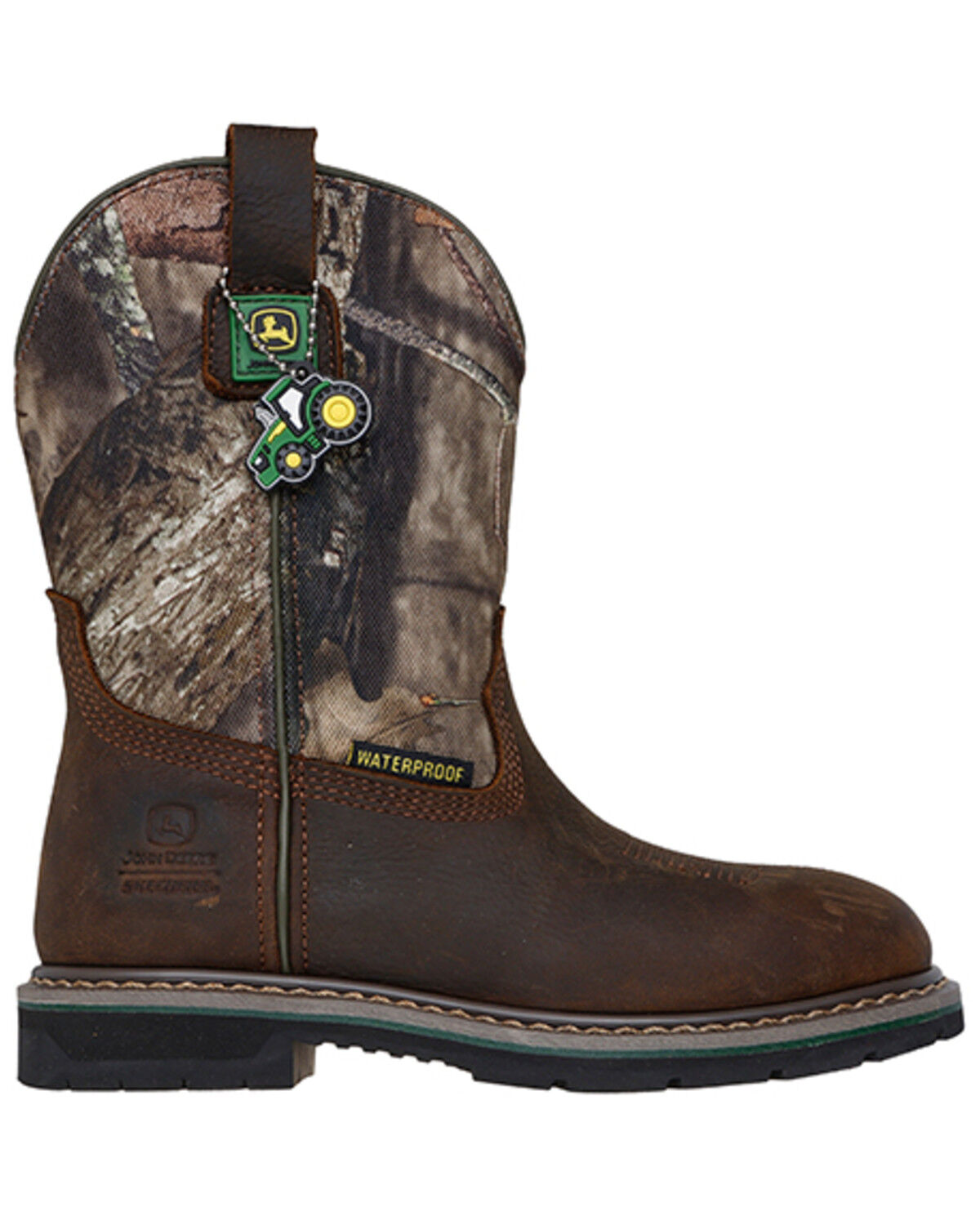 Image #2 - Skechers X John Deere Boys' Moss Burrow Waterproof Boots - Round Toe, Camouflage, hi-res