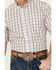 Image #3 - Ariat Men's Wrinkle Free Sage Plaid Print Shirt Sleeve Button-Down Western Shirt - Big , Peach, hi-res