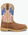 Image #2 - Justin Men's 11" Bolt Waterproof Pull-On Work Boots - Composite Toe, Brown, hi-res