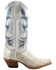 Image #2 - Dan Post Women's Exotic Watersnake Western Boots - Snip Toe, Cream, hi-res