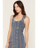 Image #2 - Blue B Women's Medium Wash Embroidered Denim Mini Dress, Medium Wash, hi-res