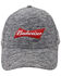 Image #2 - H Bar C Men's Budweiser Logo Ball Cap, Heather Grey, hi-res