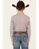 Image #4 - Cody James Boys' Rowdy Plaid Print Long Sleeve Snap Western Shirt, Tan, hi-res